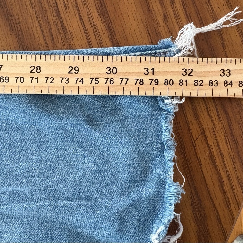 American Eagle Jeans Women Flared High Rise Distressed Stretch Denim Sz 6 - Picture 12 of 16